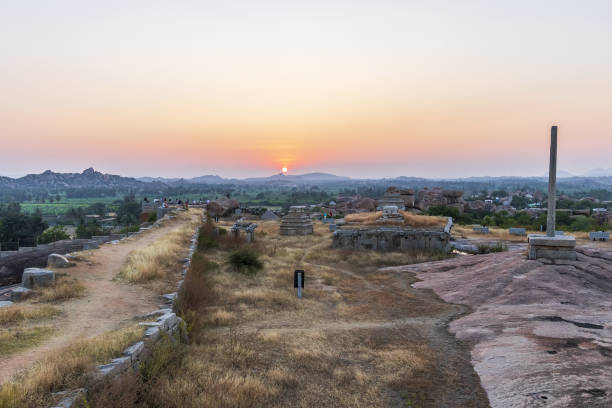 istock Sunset in Humpi, state Karnataka, India. 1091615768