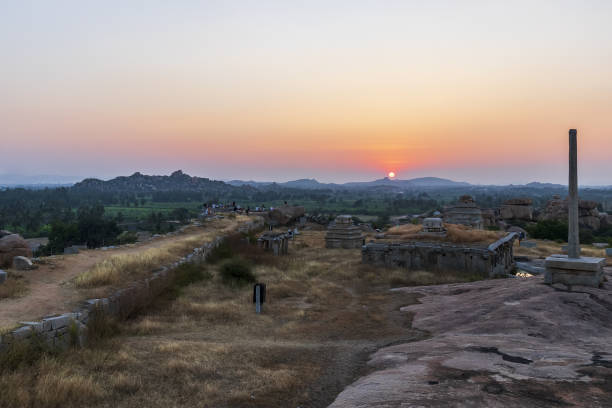 istock Sunset in Humpi, state Karnataka, India. 1091615846