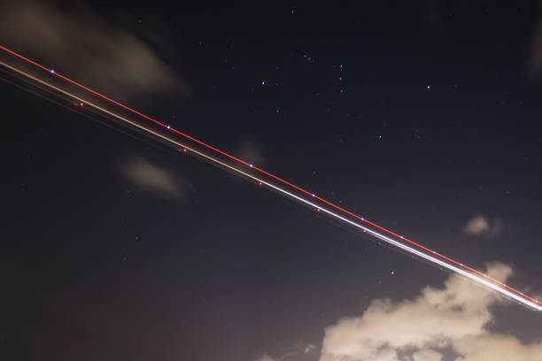 istock air plane line with stars 1091618420