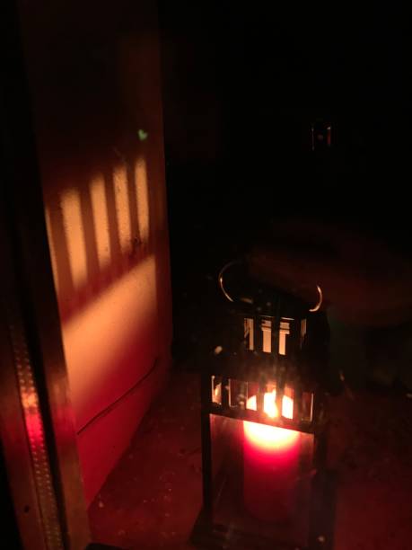 istock Candle red in the night 1091620358