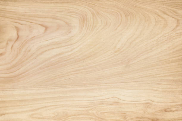 istock Wooden wall texture background, Light brown natural wave patterns abstract in horizontal 1091625368