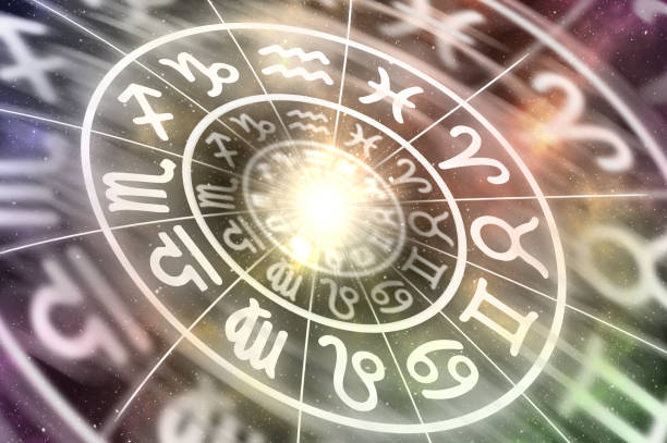 istock Zodiac signs inside of horoscope circle on universe background 1091631746