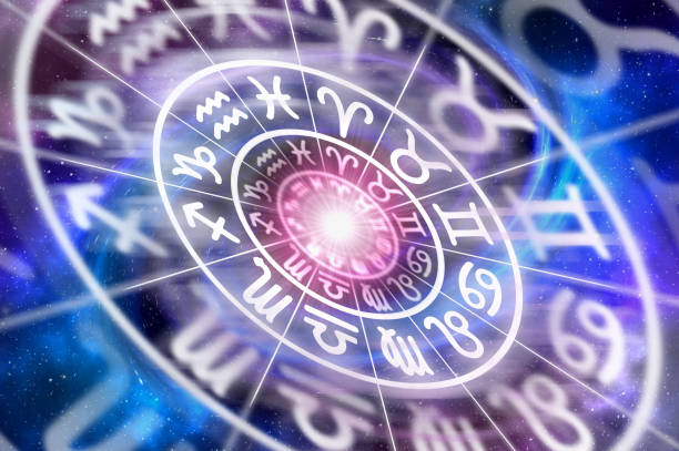 istock Astrological zodiac signs inside of horoscope circle 1091633238