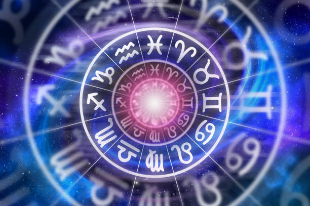 istock Zodiac signs inside of horoscope circle on universe background 1091633902