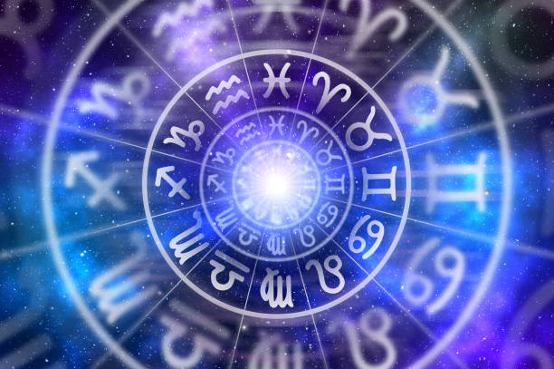 istock Astrological zodiac signs inside of horoscope circle 1091634036