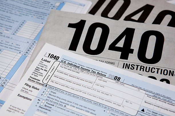 istock Tax Form 1040 and Instructions 109163499