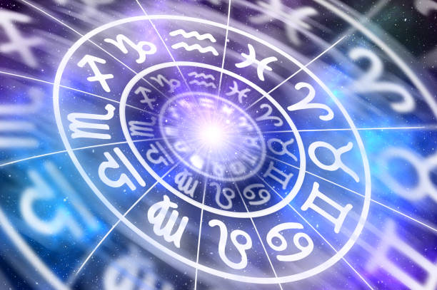 istock Astrological zodiac signs inside of horoscope circle 1091635344