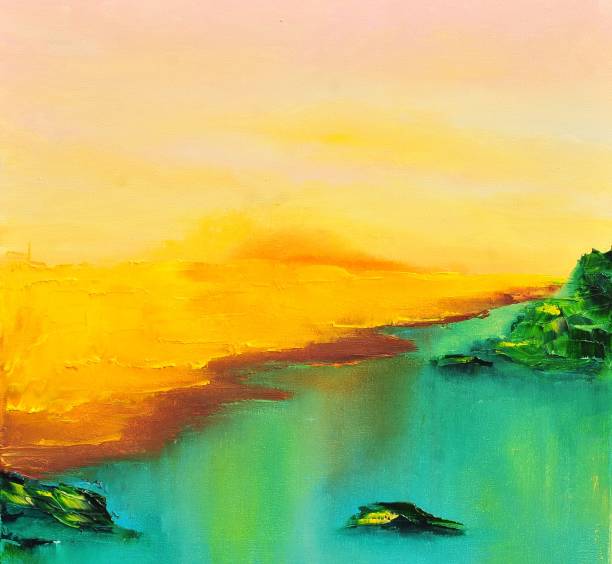 istock Abstract Landscape Contemporary Art Painting 1091635680