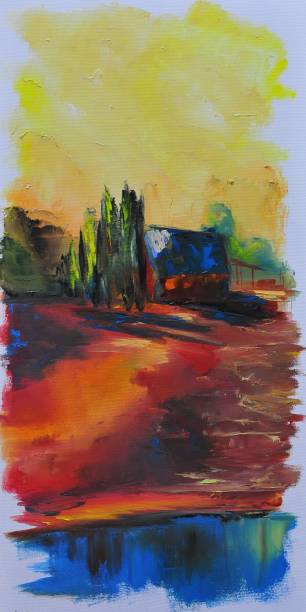 istock Abstract Landscape Contemporary Art Painting 1091635702