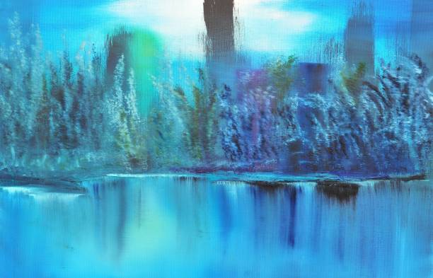 istock Abstract Landscape Contemporary Art Painting 1091635756