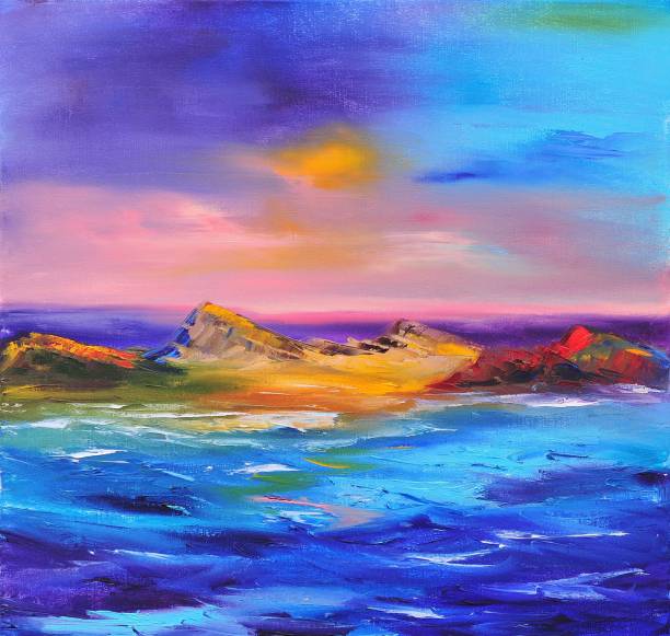istock Abstract Landscape Contemporary Art Painting 1091635924