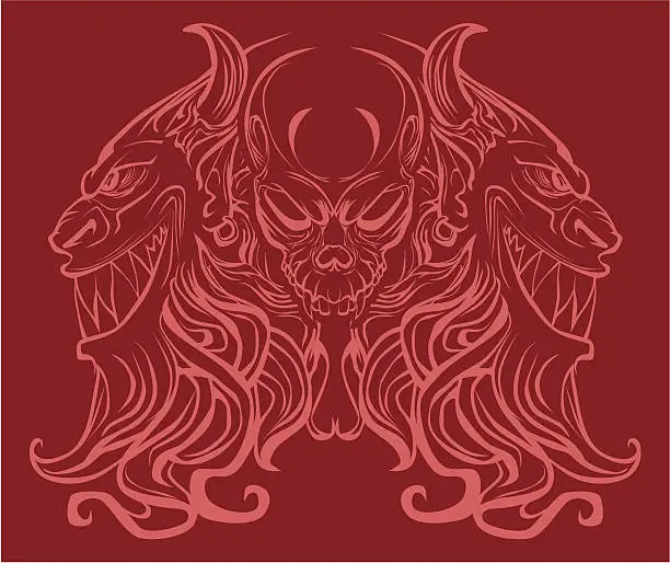 Vector illustration of devil
