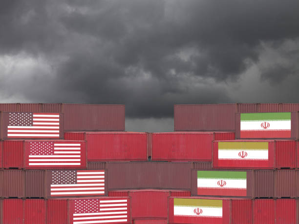 istock Iran USA economics sanctions cargo container export import shipping 1091643154