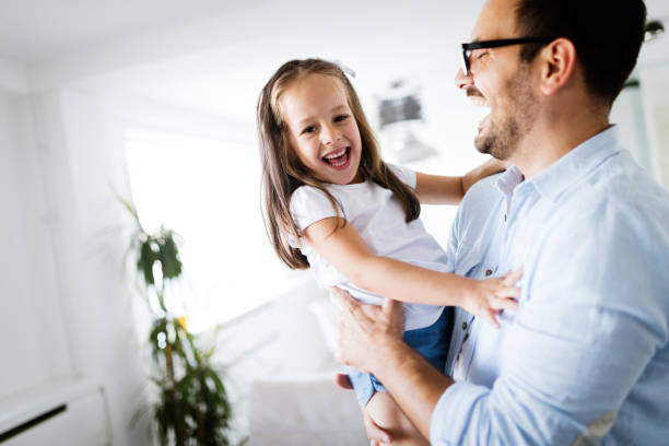 istock Happy family having fun time at home 1091655162
