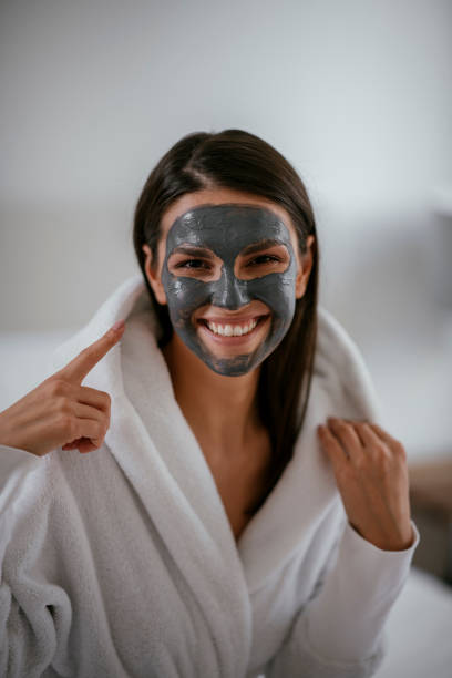istock Woman with a mask on her face 1091661154