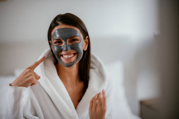 istock Woman with a mask on her face 1091661238