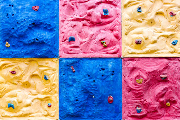 istock Rock climbing. It uses for someone who wants practice climbing, exercise. 1091665244