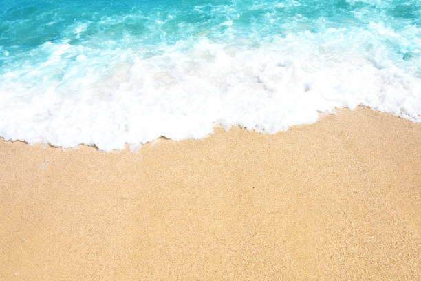istock Soft wave of ocean on the sandy beach 1091666048