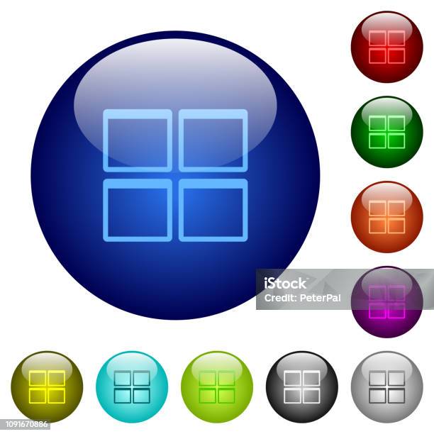 Button Image Panel Software Admin Dashboard Panels Color Glass Buttons Stock Illustration ...