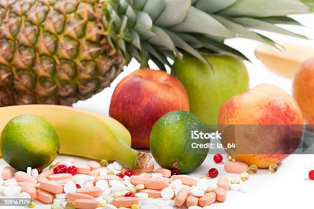 Foto de Vitamina De Frutas De Multialimentação e mais fotos de stock de Abacaxi - Abacaxi, Alimentação Saudável, Amarelo