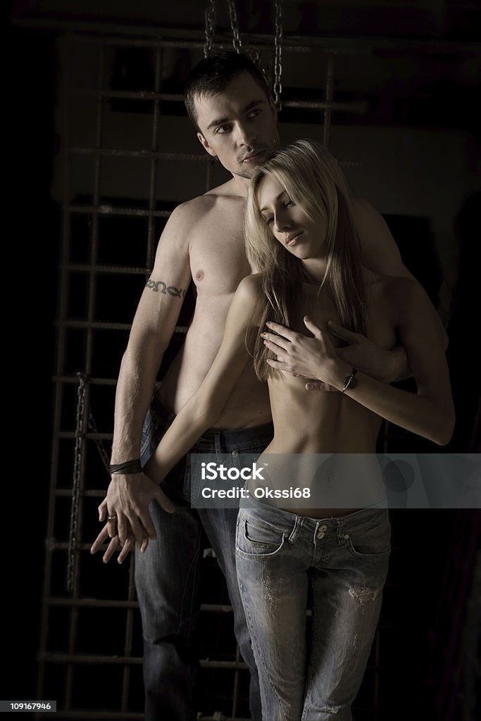 Retrato de um casal sexy - Foto de stock de 30 Anos royalty-free