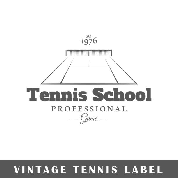 etykieta tenisowa - draft sports stock illustrations