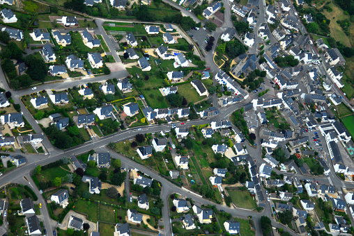 Aerial view of Saint-Avé in Morbihan