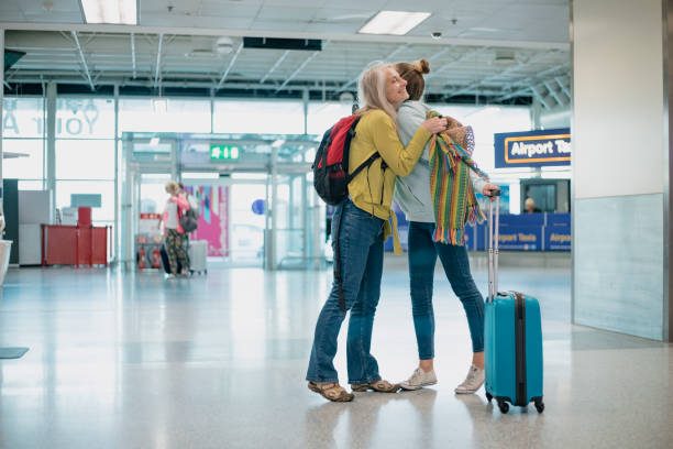 Greeted Home by Mum at the Airport