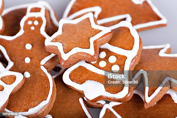 Gingerbread Cookies Stock Photo - Download Image Now - Baked, Bakery, Candy