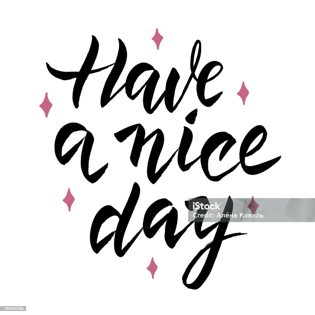 Have A Nice Day Stock Illustration - Download Image Now - Art ...