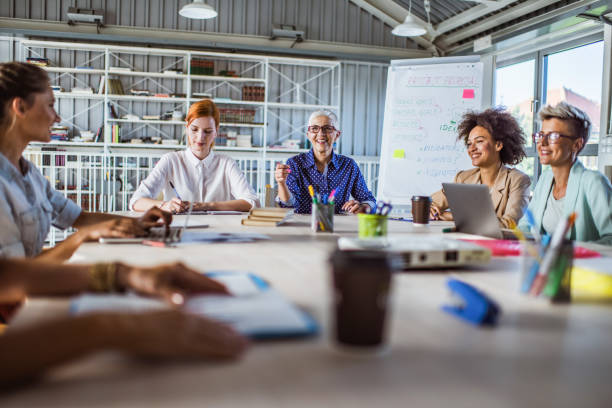 istock Powerful women on a business meeting! 1091697406