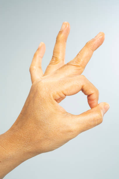 istock Woman's left hand symbol meaning 