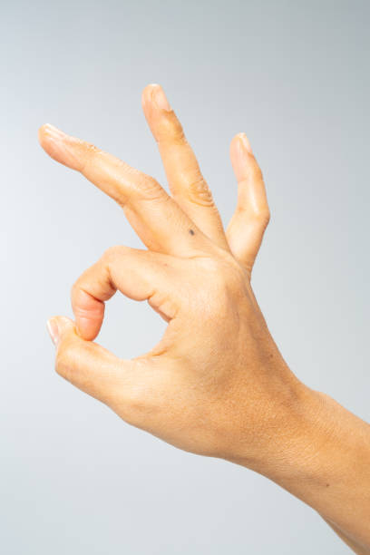 istock Woman's right hand symbol meaning 