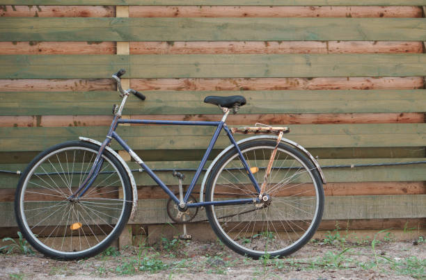 istock Wooden background with bicycle 1091709774