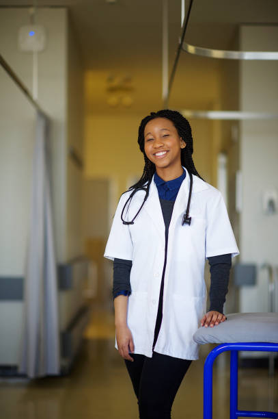 istock Young African female Student Doctor Standing 1091713462