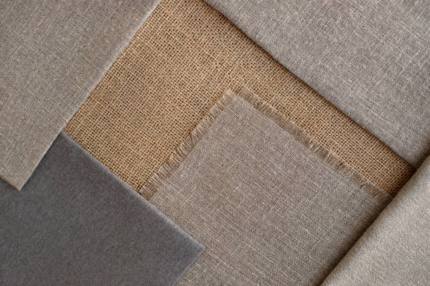 istock The texture of coarse fabric. 1091716902
