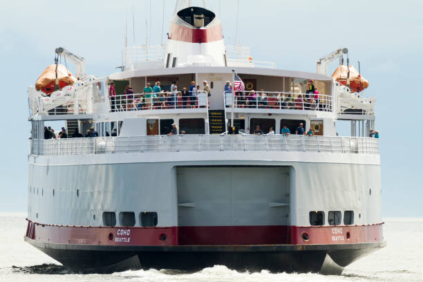 coho (prom) żagiel w victoria - kanada - ferry british columbia vancouver vancouver island zdjęcia i obrazy z banku zdjęć