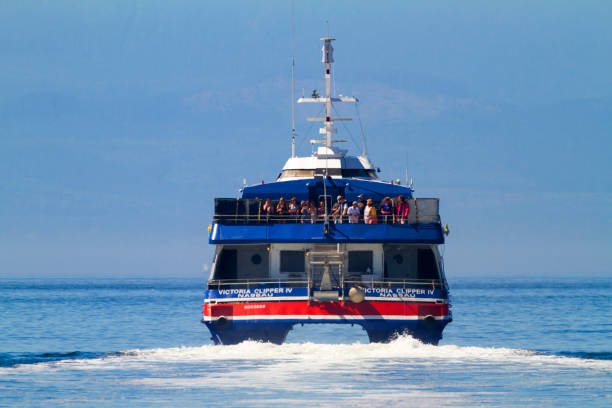 victoria clipper - fast ferry - in victoria  canada - victoria state imagens e fotografias de stock