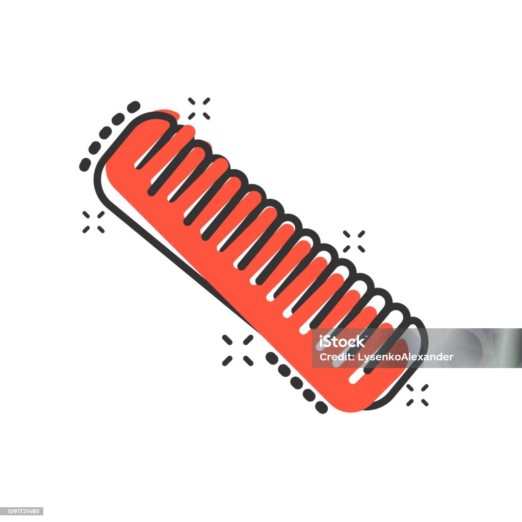 Haren Borstel Pictogram In Komische Stijl Kam Accessoire Vector Cartoon Afbeelding Pictogram Haarborstel Business Concept Splash Effect Stockvectorkunst En Meer Beelden Van Apparatuur - Istock