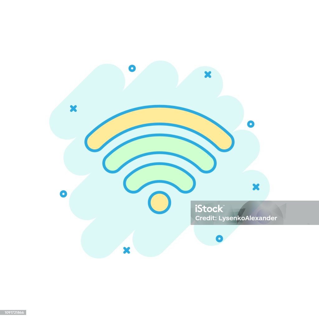 Biểu Tượng Internet Wifi Theo Phong Cách Truyện Tranh Wifi Công ...