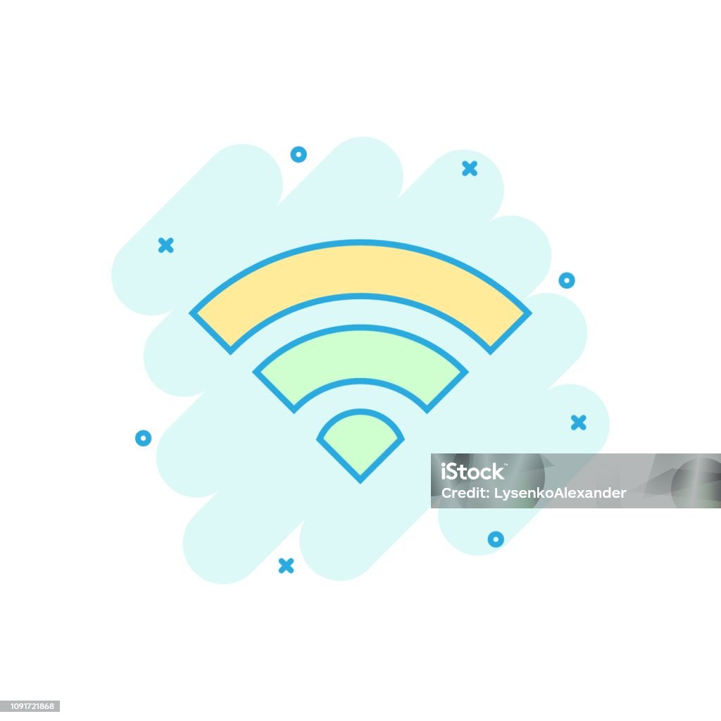 Biểu Tượng Internet Wifi Theo Phong Cách Truyện Tranh Wifi Công ...