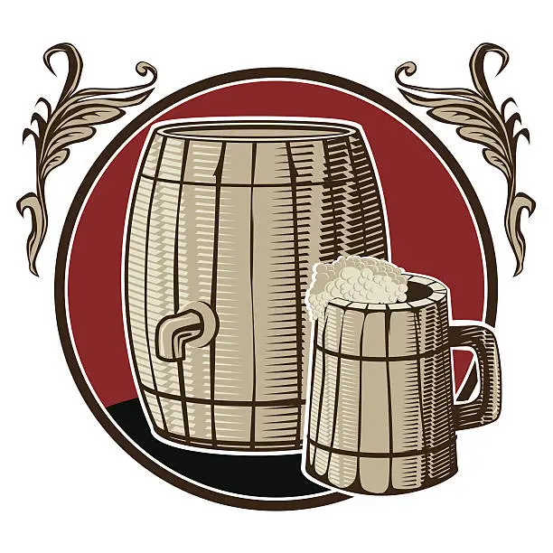 Vector illustration of beer