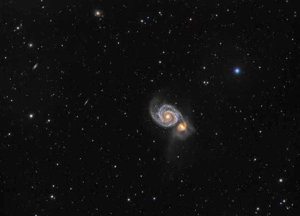 istock Galaxy M51 (Messier 51) in constellation Canes Venatici 1091727686