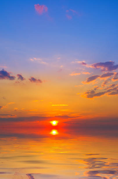 istock Sunset on the sea in summer time 1091728522