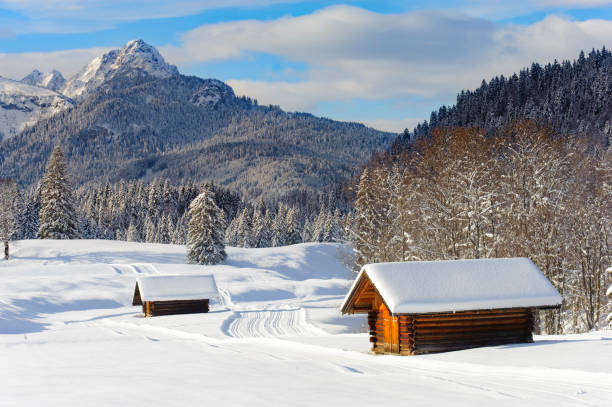 istock idyllic panorama landscape in Bavaria at winter 1091730096