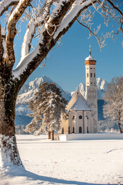 istock idyllic panorama landscape in Bavaria at winter 1091730378