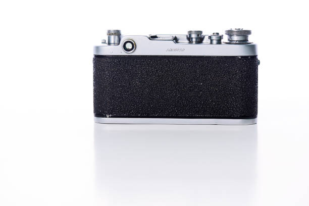 istock Cropped Image Of Vintage Camera Against White Background 1091730430