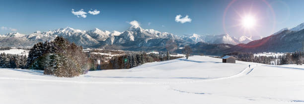 istock idyllic panorama landscape in Bavaria at winter 1091730522
