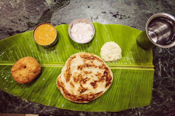 istock Traditional Indian lunch food 1091733378