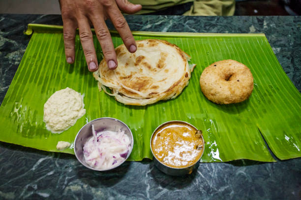 istock Traditional Indian lunch food 1091733410